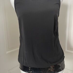 Black Sleeveless Women's Top
